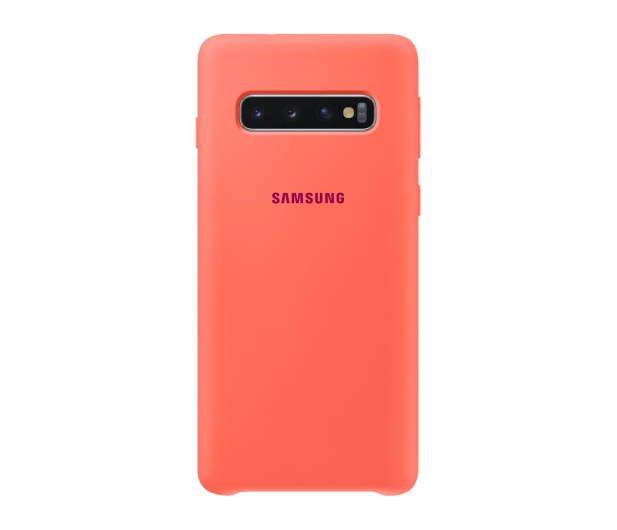 Etui Silicone Cover do Samsung Galaxy S10 pomarańczowe - 478356 - zdjęcie